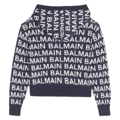 Dzianinowa Bluza z Kapturem z Logo