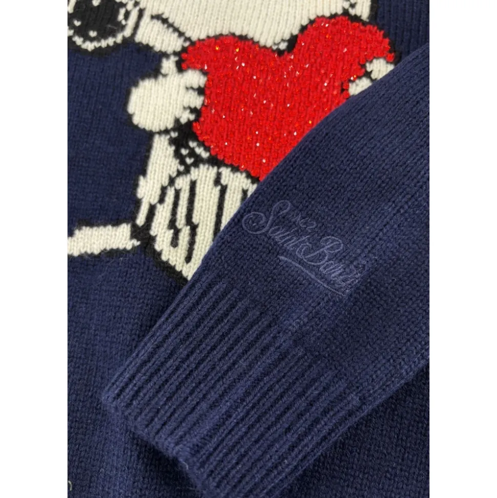 Dzianinowy sweter z kokardą