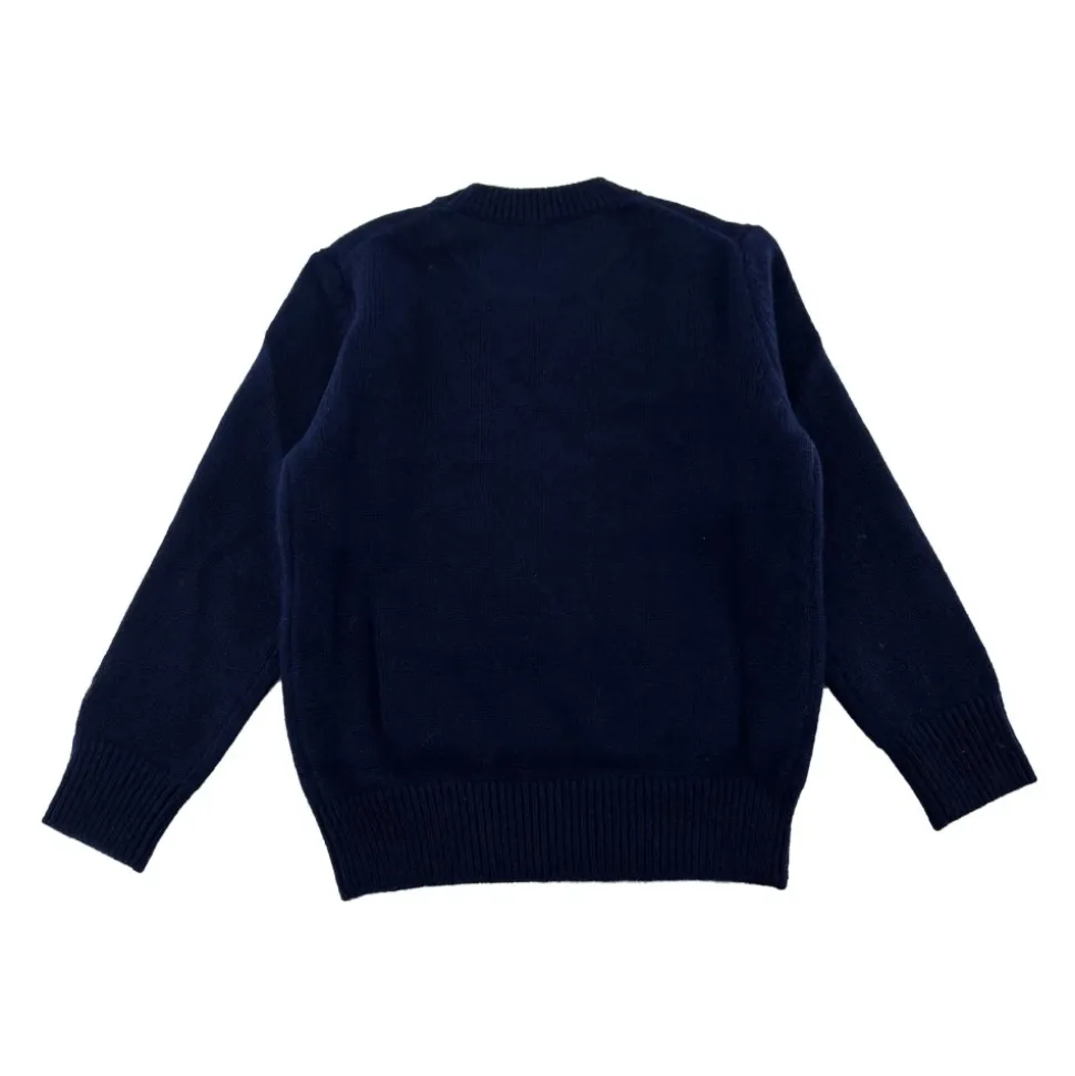 Dzianinowy sweter z kokardą