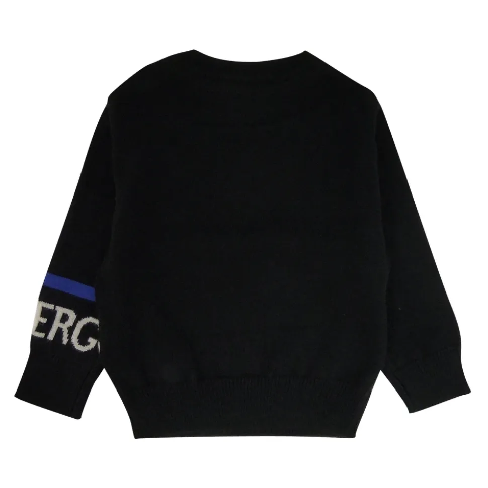 Dzianinowy sweter z okrągłym dekoltem