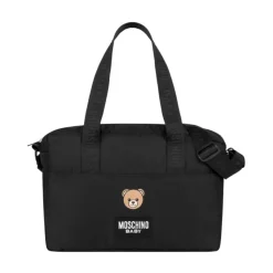 Dziecięca Czarna Torba na pieluchy z misiem