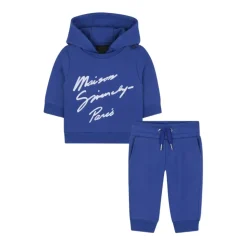 Dziecięcy Niebieski Hoodie z Nadrukiem Logo