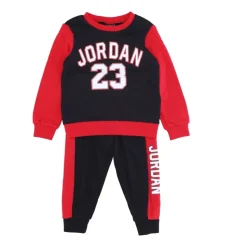 Dziecięcy Zestaw Dresowy Jordan Crew Czarny