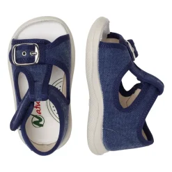 Fabric open toe sandals PAROS