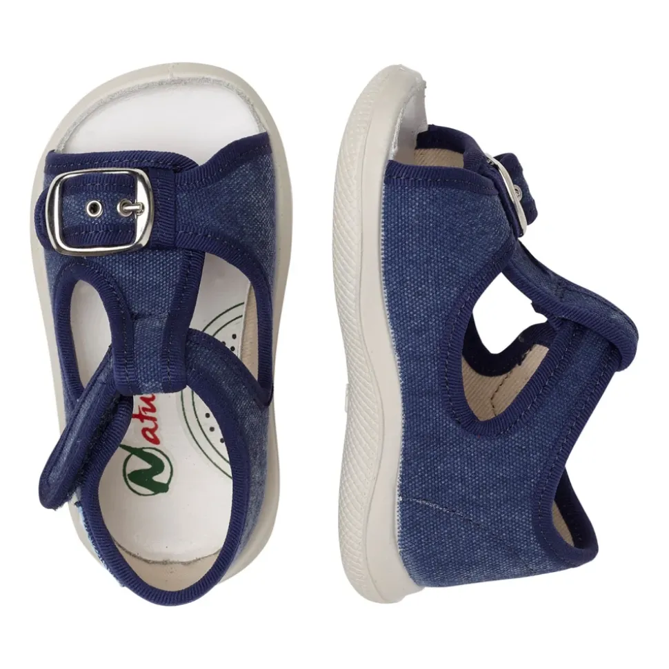 Fabric open toe sandals PAROS