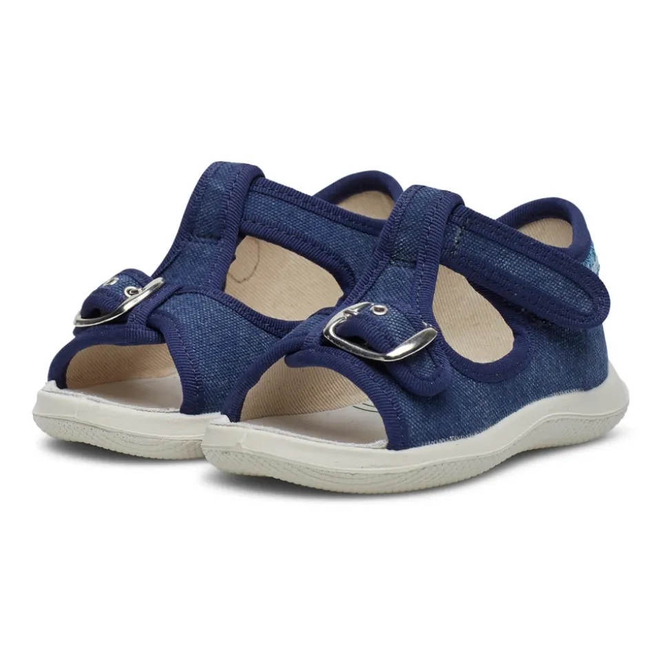 Fabric open toe sandals PAROS