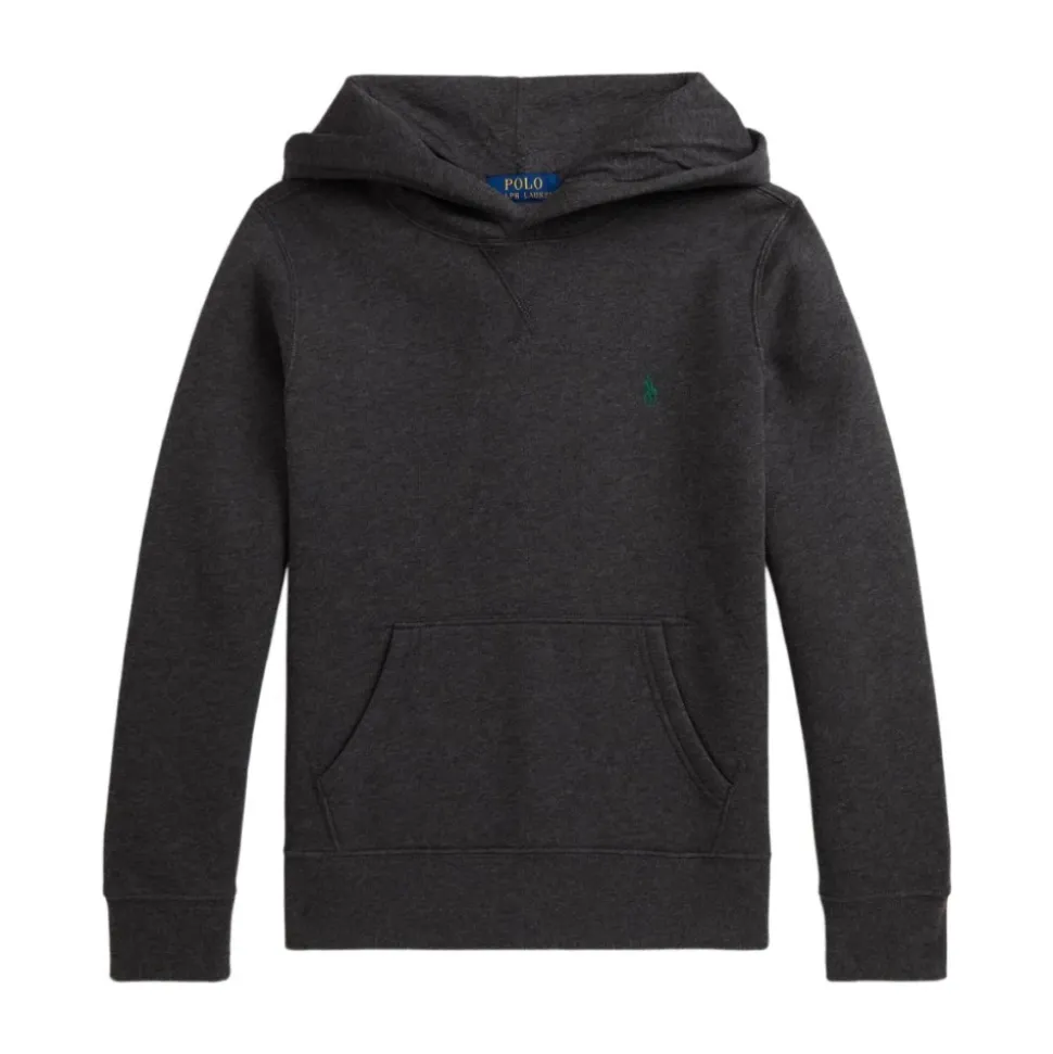 Felpa con cappuccio manica lunga e logo
