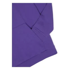 Fioletowa bawełniana bluza z kapturem VERSACE dla dziewczynki