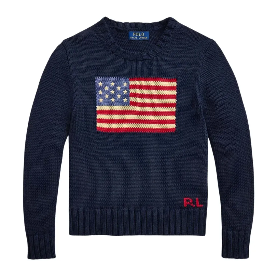 Flag Crewneck Sweater