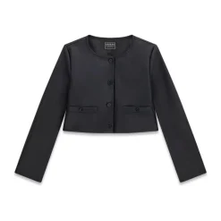 Giacca similpelle cropped