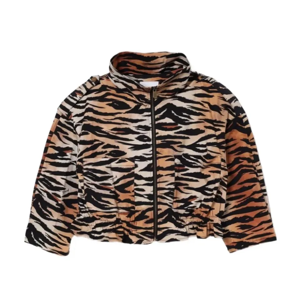 Giubbino con stampa animalier