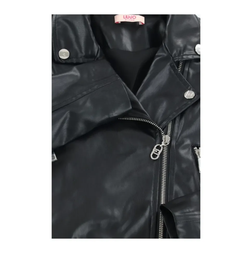 Giubbino Faux Leather Jacket