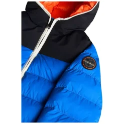 Giubbino soft imbottito con cappuccio e tasche frontali