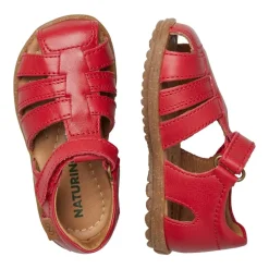 Half-closed leather sandals SEE