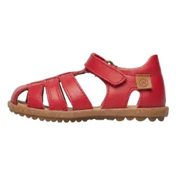 Half-closed leather sandals SEE