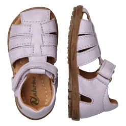 Half-closed leather sandals SEE