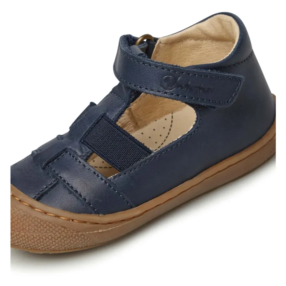 Half-closed sandals with elastic insert LANGEN