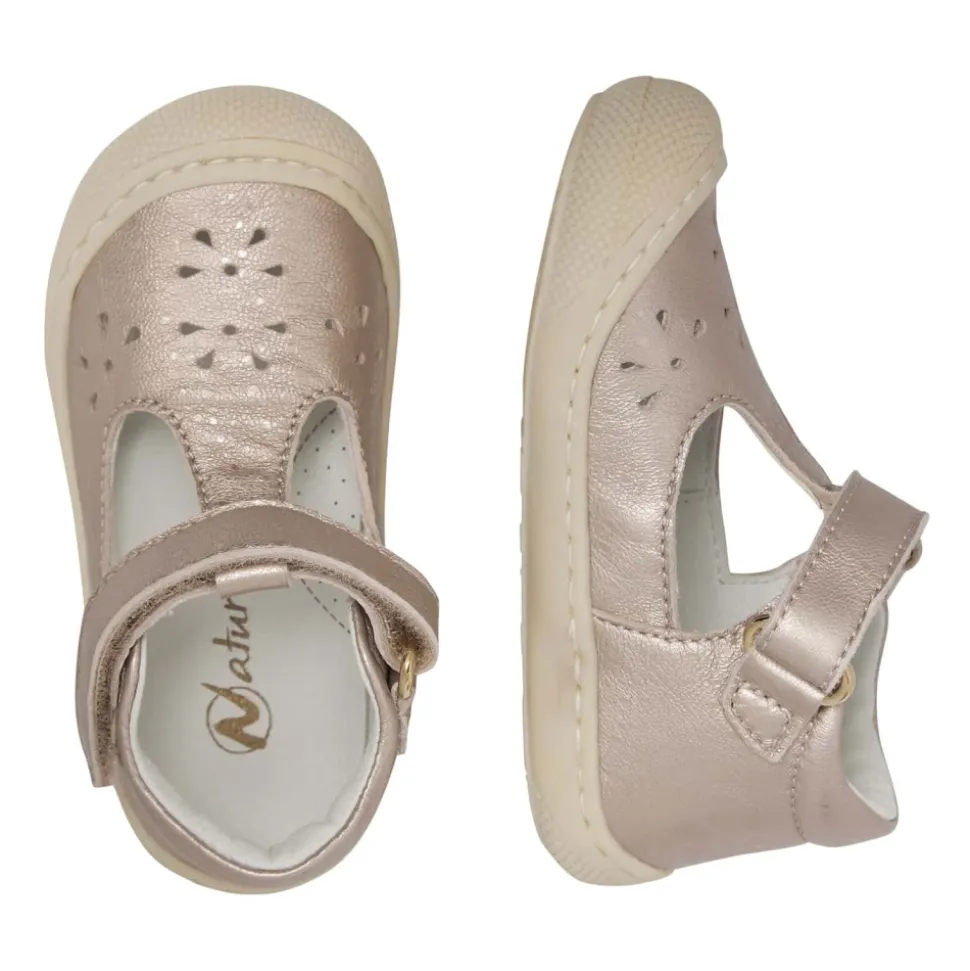 Half-closes laminted leather sandals INDIS