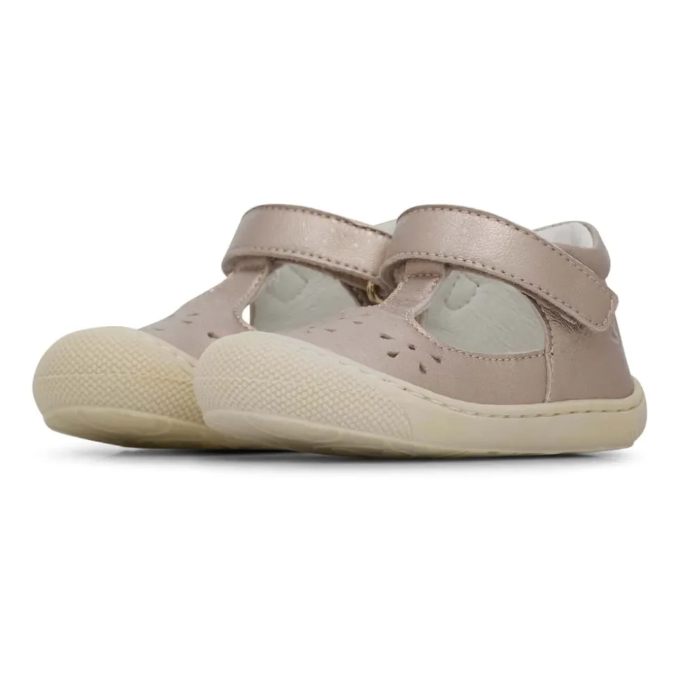 Half-closes laminted leather sandals INDIS