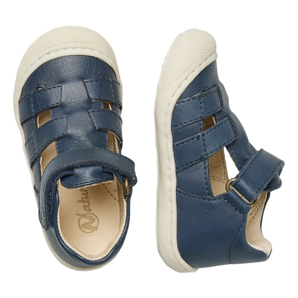 Half-open leather sandals BEDE