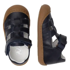 Half-open leather sandals BEDE
