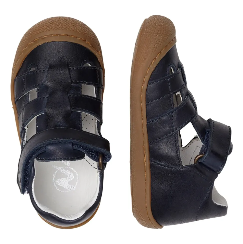Half-open leather sandals BEDE