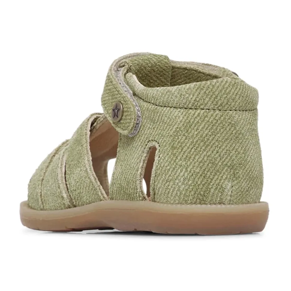 Half-open printed leather sandals ZAFFIRO