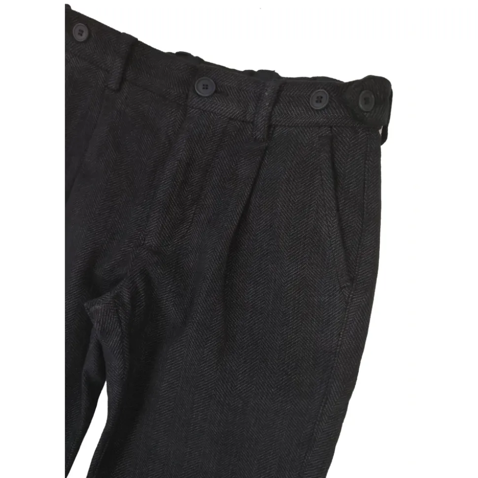 Herringbone Cotton Trousers