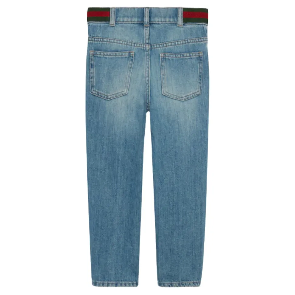 Jeansy Denim z Detalem Web