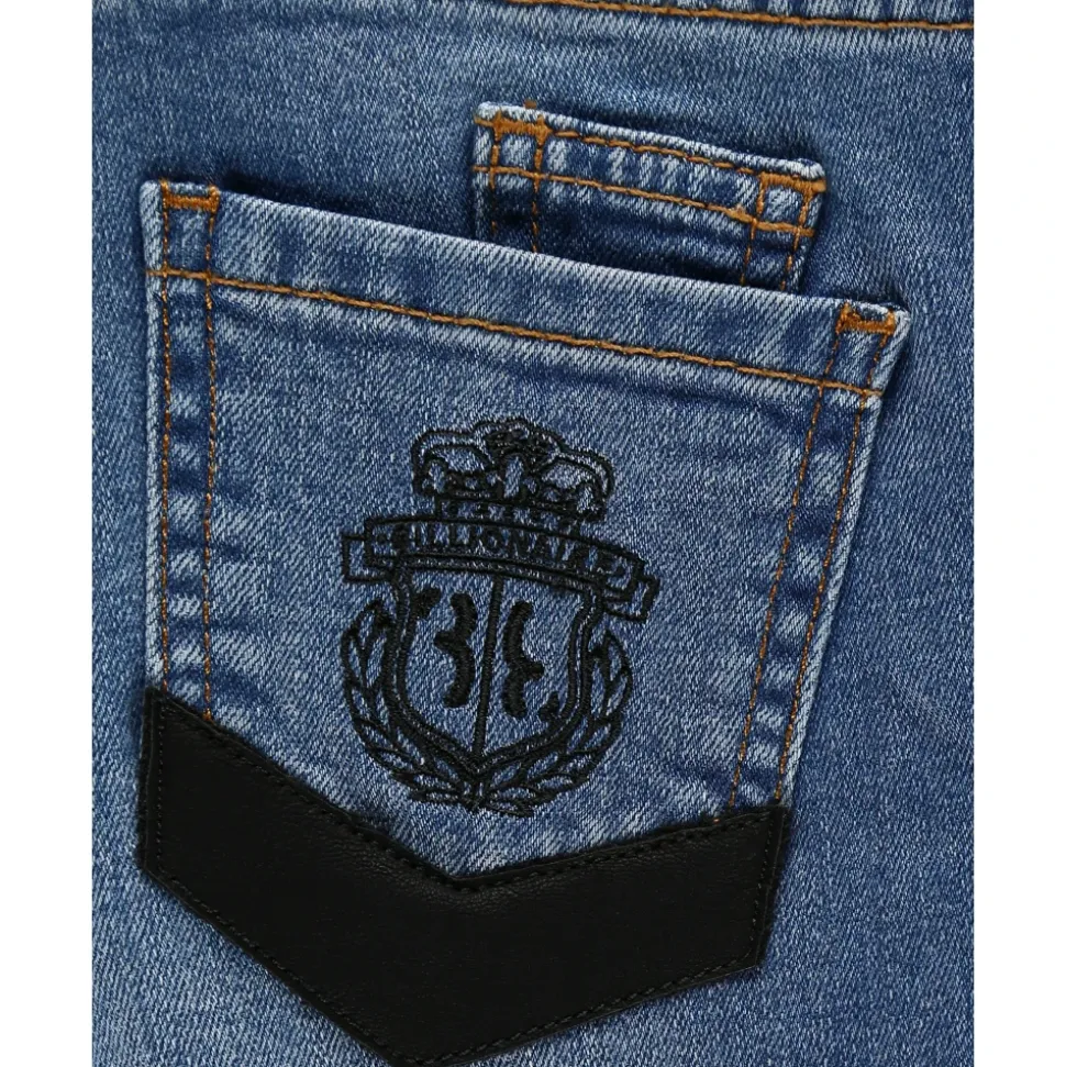 Jeansy Regular Fit z Herbem