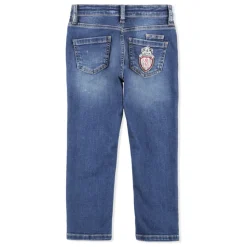 Jeansy Regular Fit z Naszywką