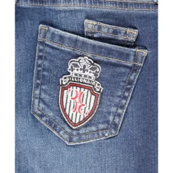 Jeansy Regular Fit z Naszywką