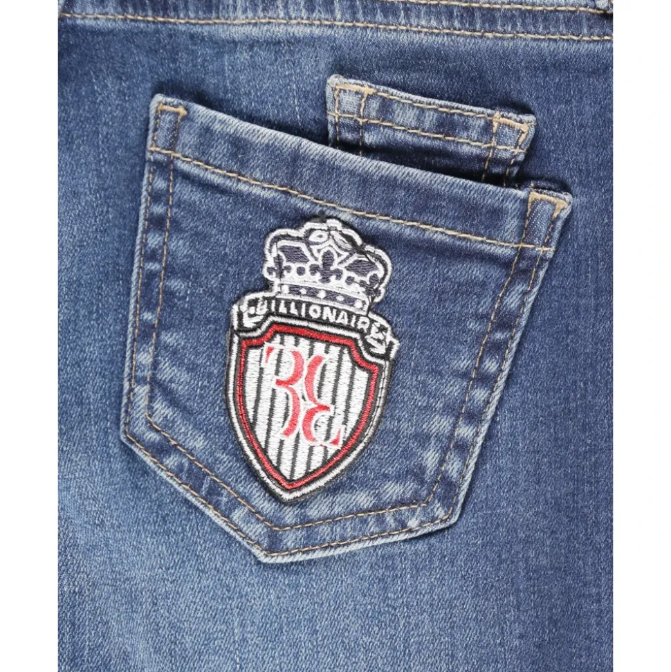 Jeansy Regular Fit z Naszywką