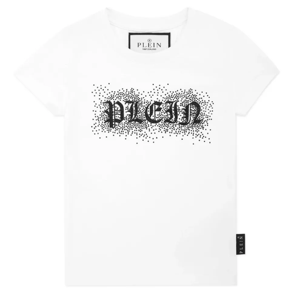 Jersey T-Shirt Pure SS Strass Gothic Plein