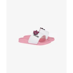 Klapki basenowe z kwiatami