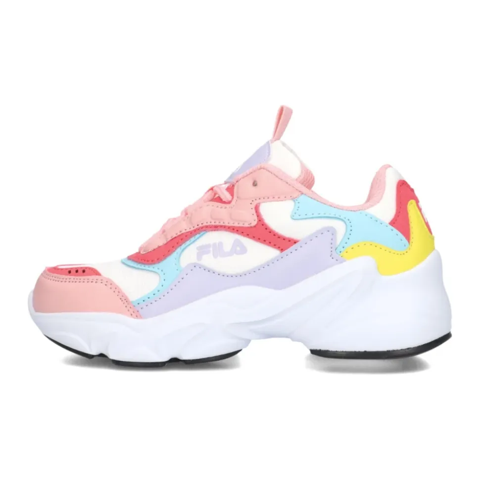 Kolorowe Niskie Dziewczęce Sneakersy
