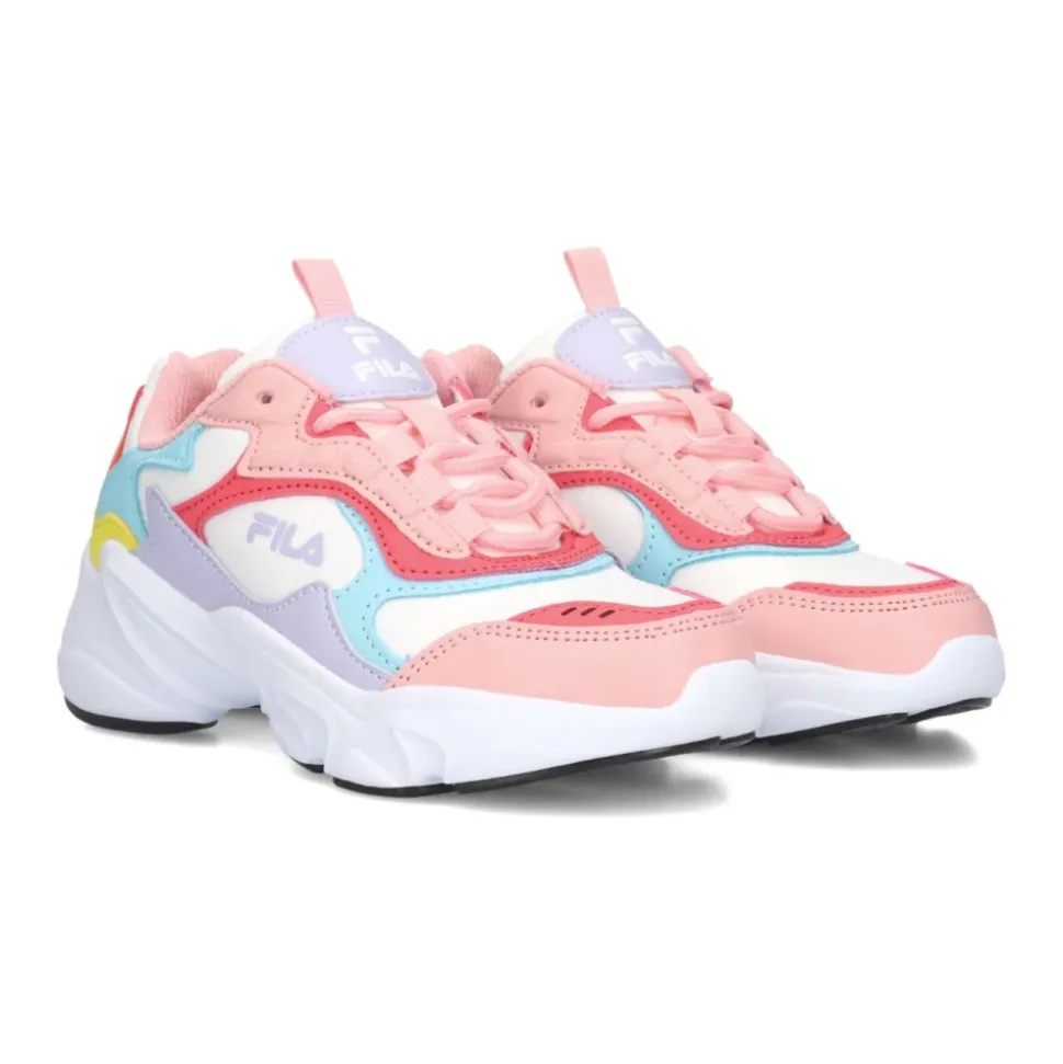 Kolorowe Niskie Dziewczęce Sneakersy