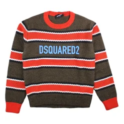 Kolorowy Sweter z Logo dla Chłopców
