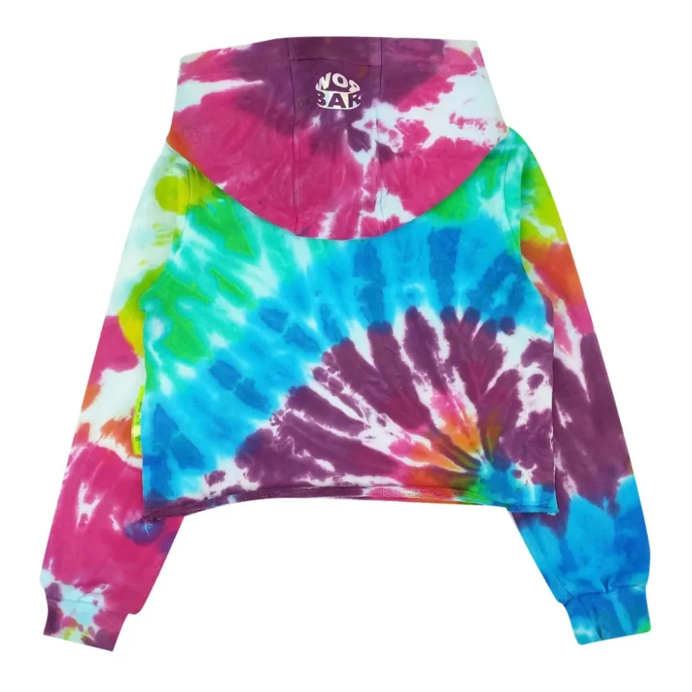 Krótka bluza dresowa Tie-dye
