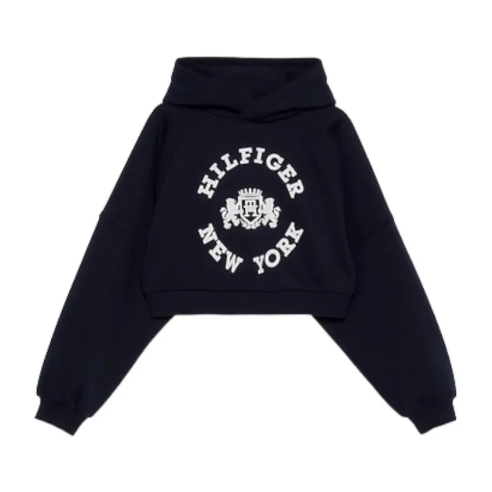 Krótka Bluza z Kapturem Crest