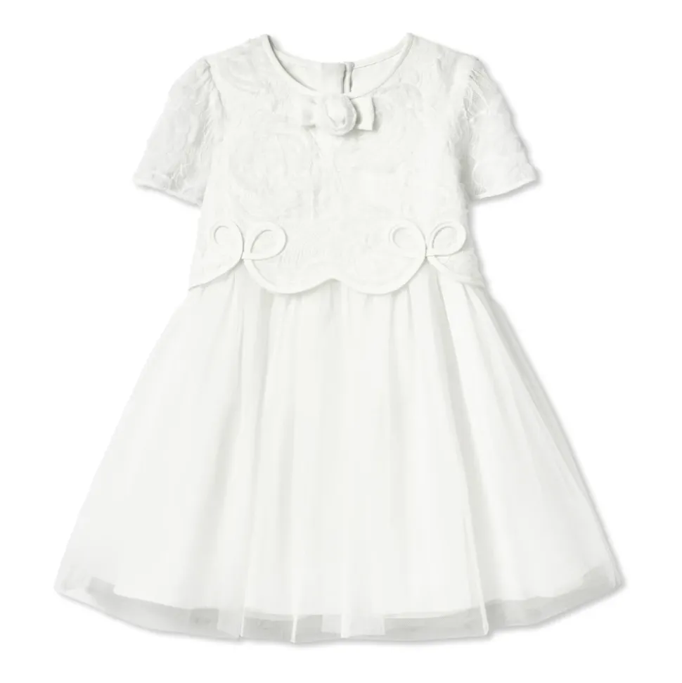 Lace Bow Detail Dress