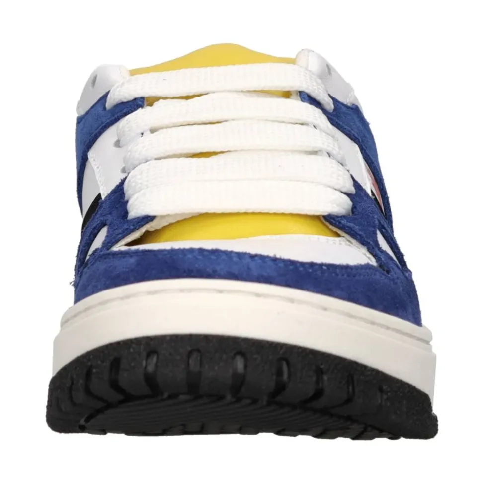 Leather and Suede Sneakers