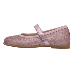 Leather ballet flats with glitters ELANA