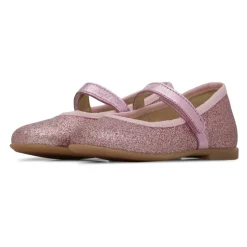 Leather ballet flats with glitters ELANA