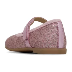 Leather ballet flats with glitters ELANA