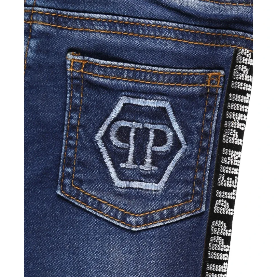 Legginsy jeansowe ze stretchem