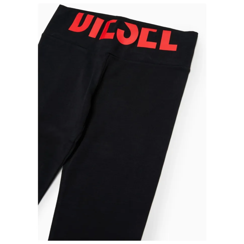 Legginsy z logo na pasie