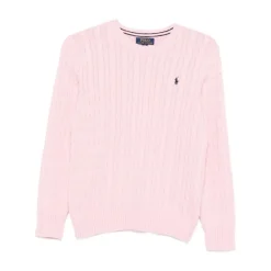 Maglia girocollo a trecce