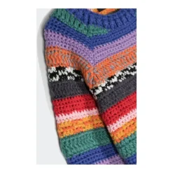 Maglia trecciata a girocollo senza tasche