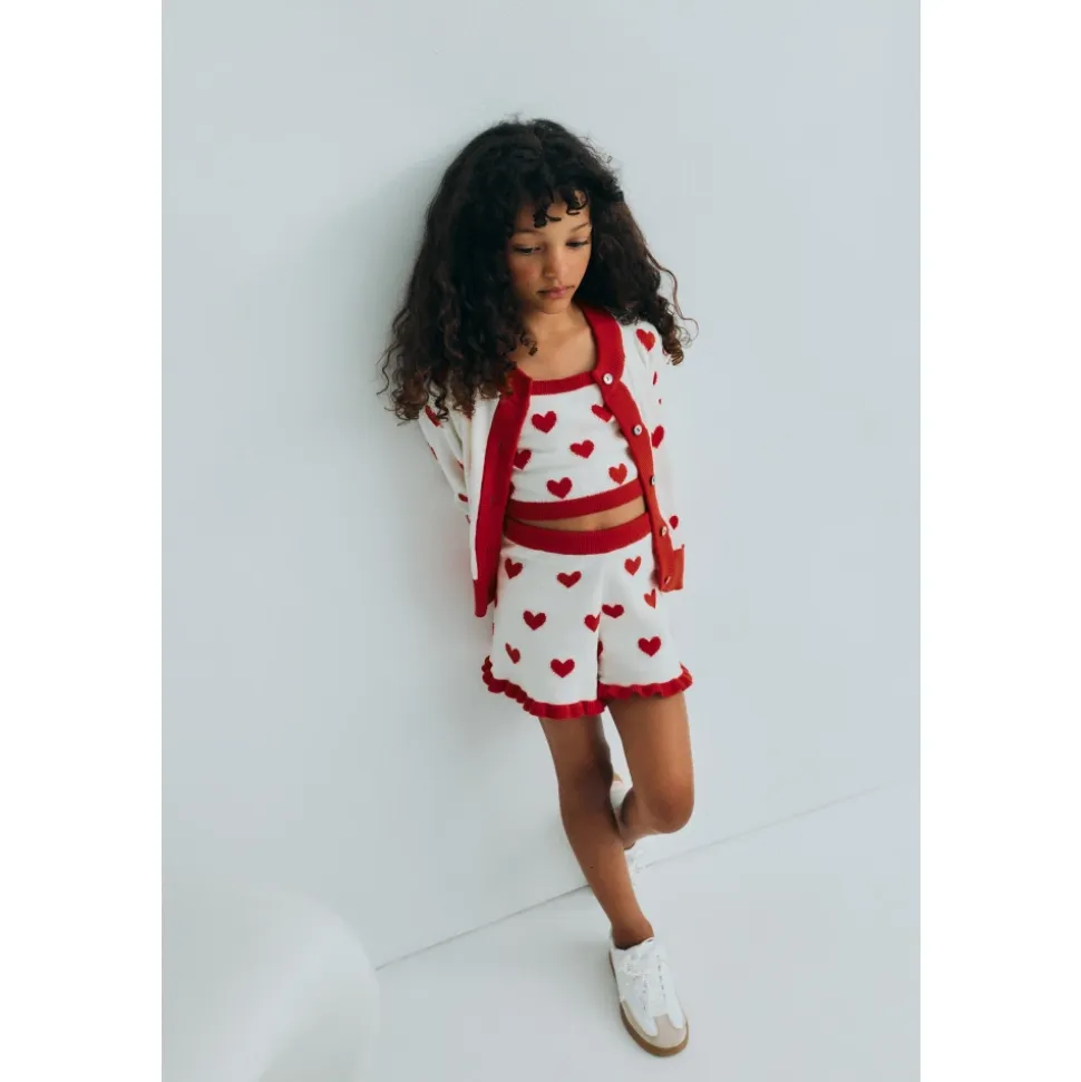 Maqui Short Hearts Jacquard